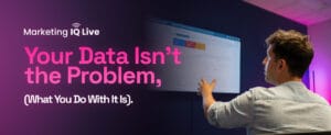 John Wilkes looks at a marketing dashboard for data