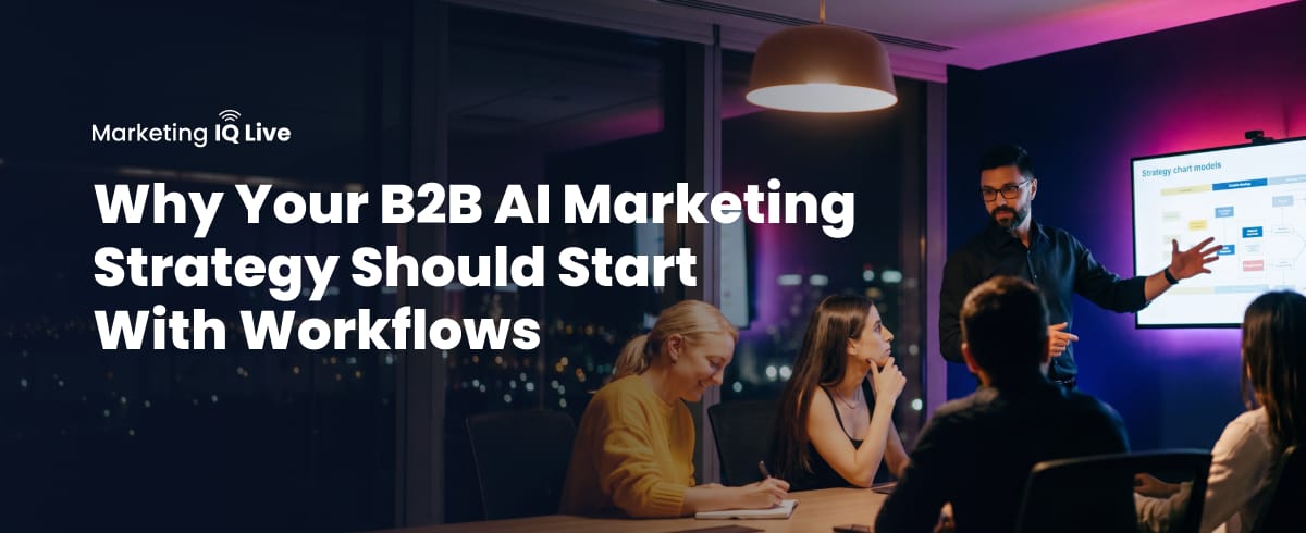 A B2B Marketing team discusses AI Workflow