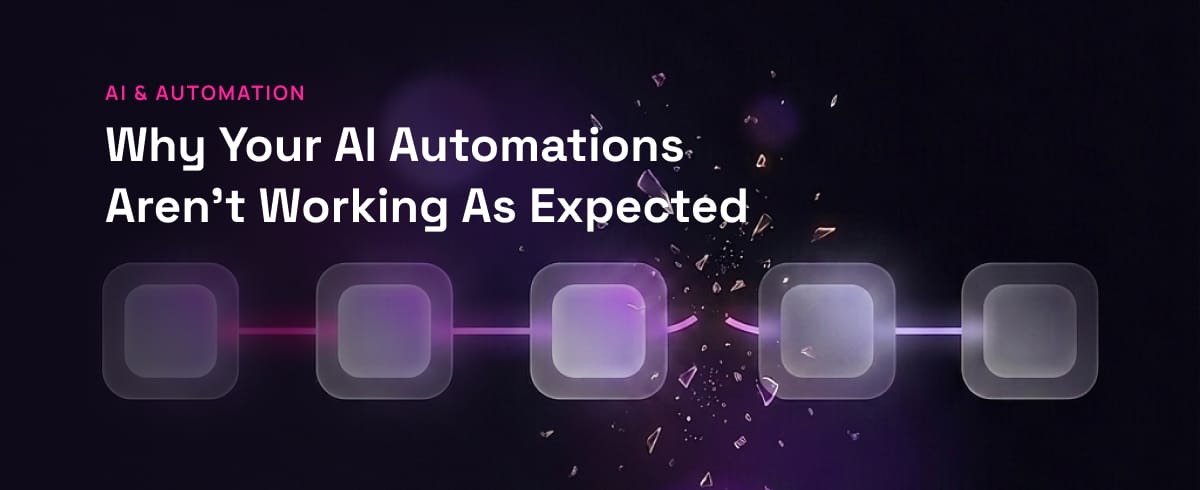 An abstract graphic about why AI Automations don't always work